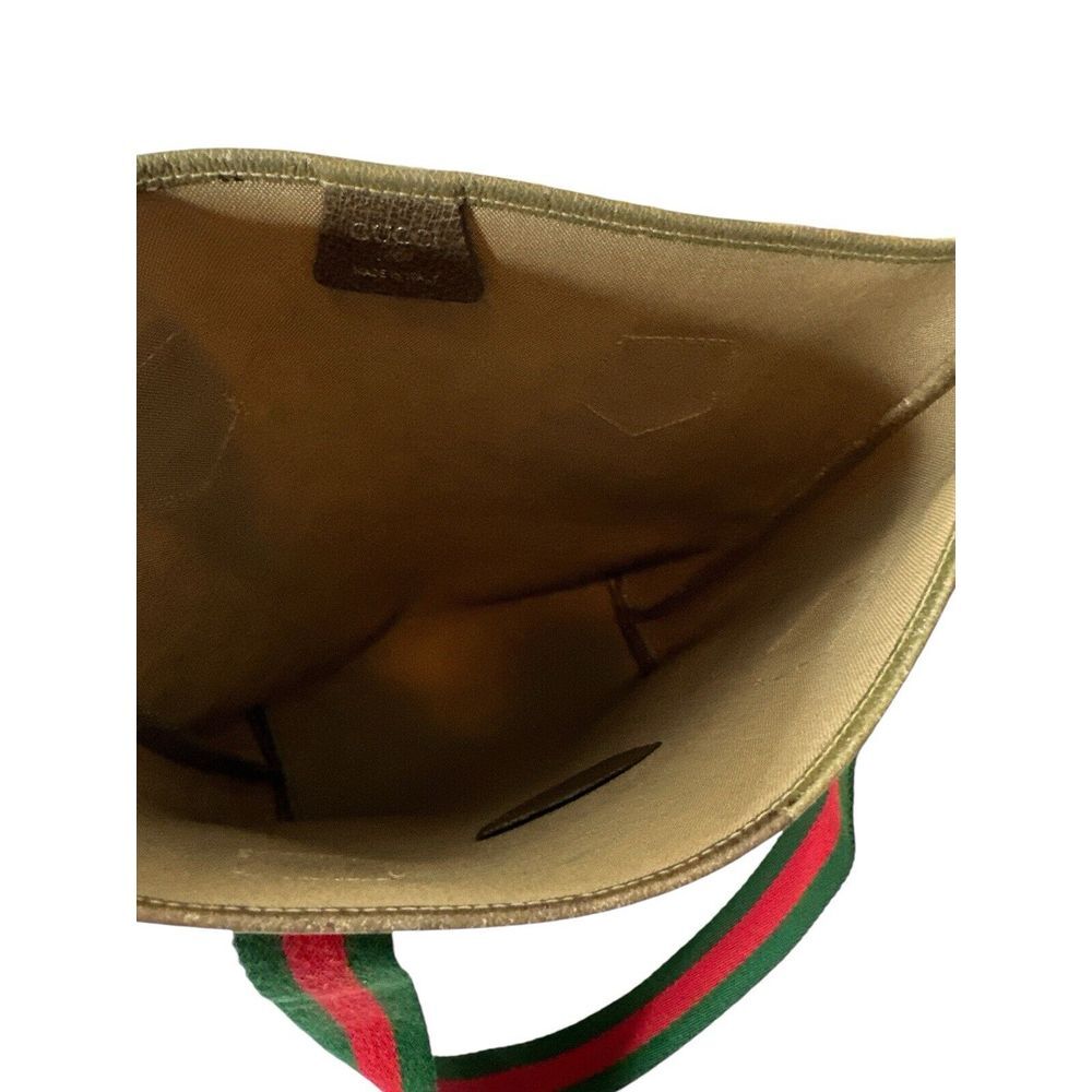 Authentic Gucci GG Plus Mini Beige‎ Sherry Line Tote Bag SKS5618 - Picture 11 of 14